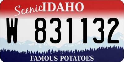 ID license plate W831132