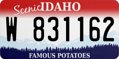 ID license plate W831162