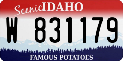 ID license plate W831179