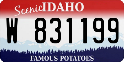 ID license plate W831199