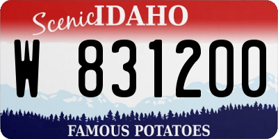 ID license plate W831200