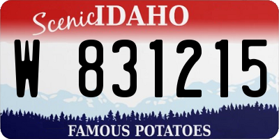 ID license plate W831215