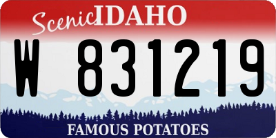 ID license plate W831219