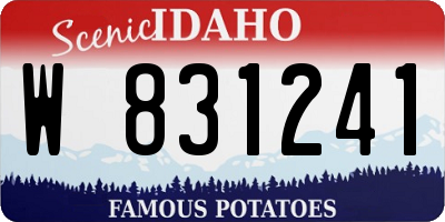 ID license plate W831241