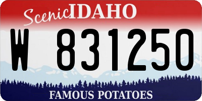 ID license plate W831250