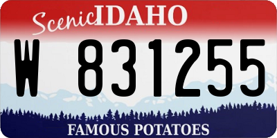 ID license plate W831255