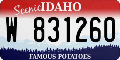 ID license plate W831260
