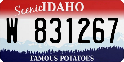 ID license plate W831267