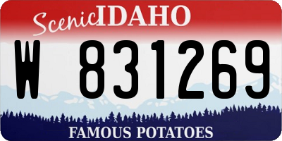 ID license plate W831269