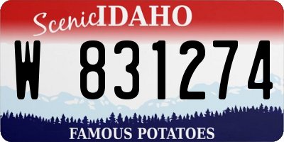 ID license plate W831274