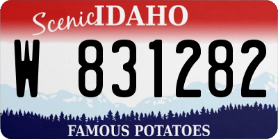 ID license plate W831282