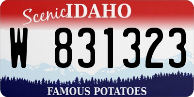 ID license plate W831323