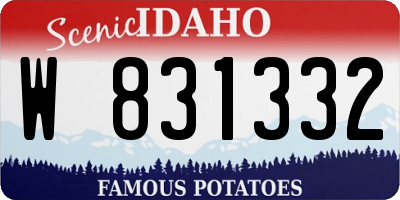 ID license plate W831332