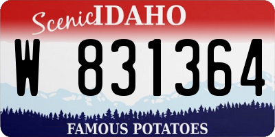 ID license plate W831364