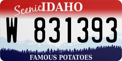 ID license plate W831393