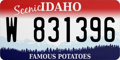 ID license plate W831396
