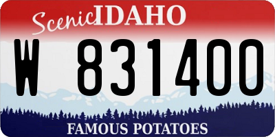 ID license plate W831400