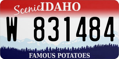 ID license plate W831484
