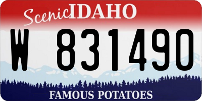 ID license plate W831490