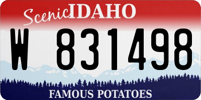 ID license plate W831498