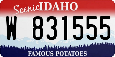 ID license plate W831555