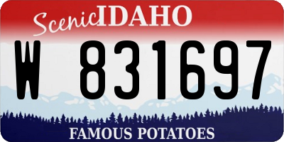 ID license plate W831697