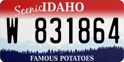 ID license plate W831864