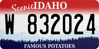 ID license plate W832024