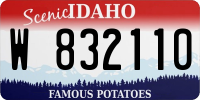 ID license plate W832110