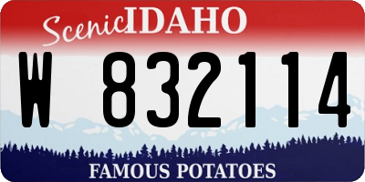 ID license plate W832114