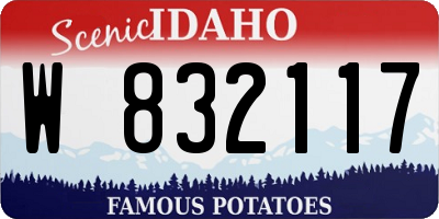 ID license plate W832117