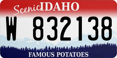 ID license plate W832138
