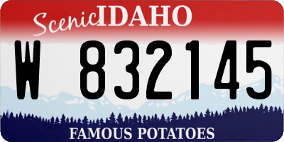 ID license plate W832145