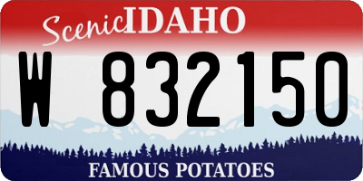 ID license plate W832150