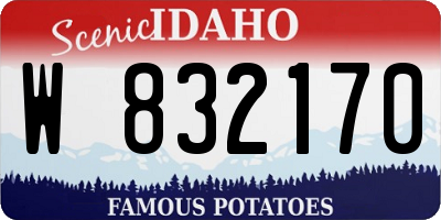 ID license plate W832170