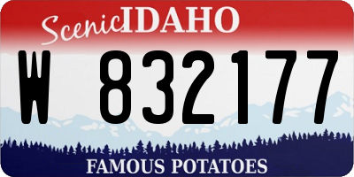 ID license plate W832177