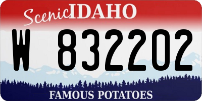 ID license plate W832202