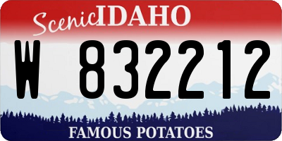 ID license plate W832212
