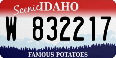 ID license plate W832217
