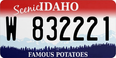ID license plate W832221