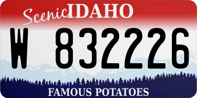 ID license plate W832226