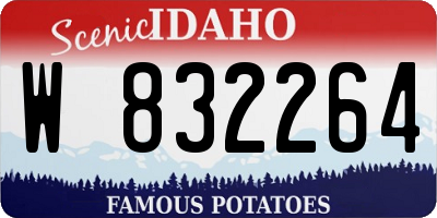 ID license plate W832264
