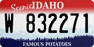 ID license plate W832271