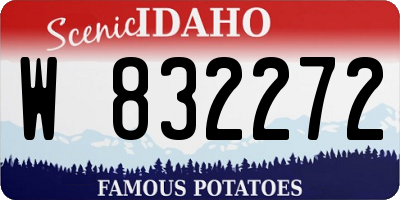ID license plate W832272