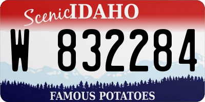 ID license plate W832284