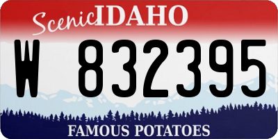 ID license plate W832395
