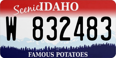 ID license plate W832483