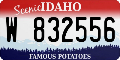 ID license plate W832556