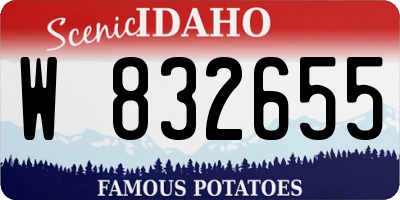 ID license plate W832655