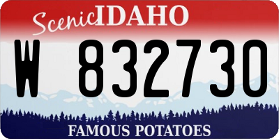 ID license plate W832730